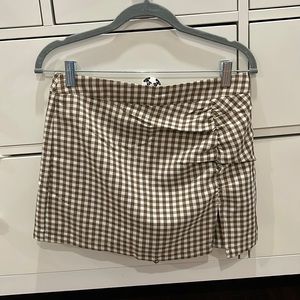 cotton candy LA brown and white skort